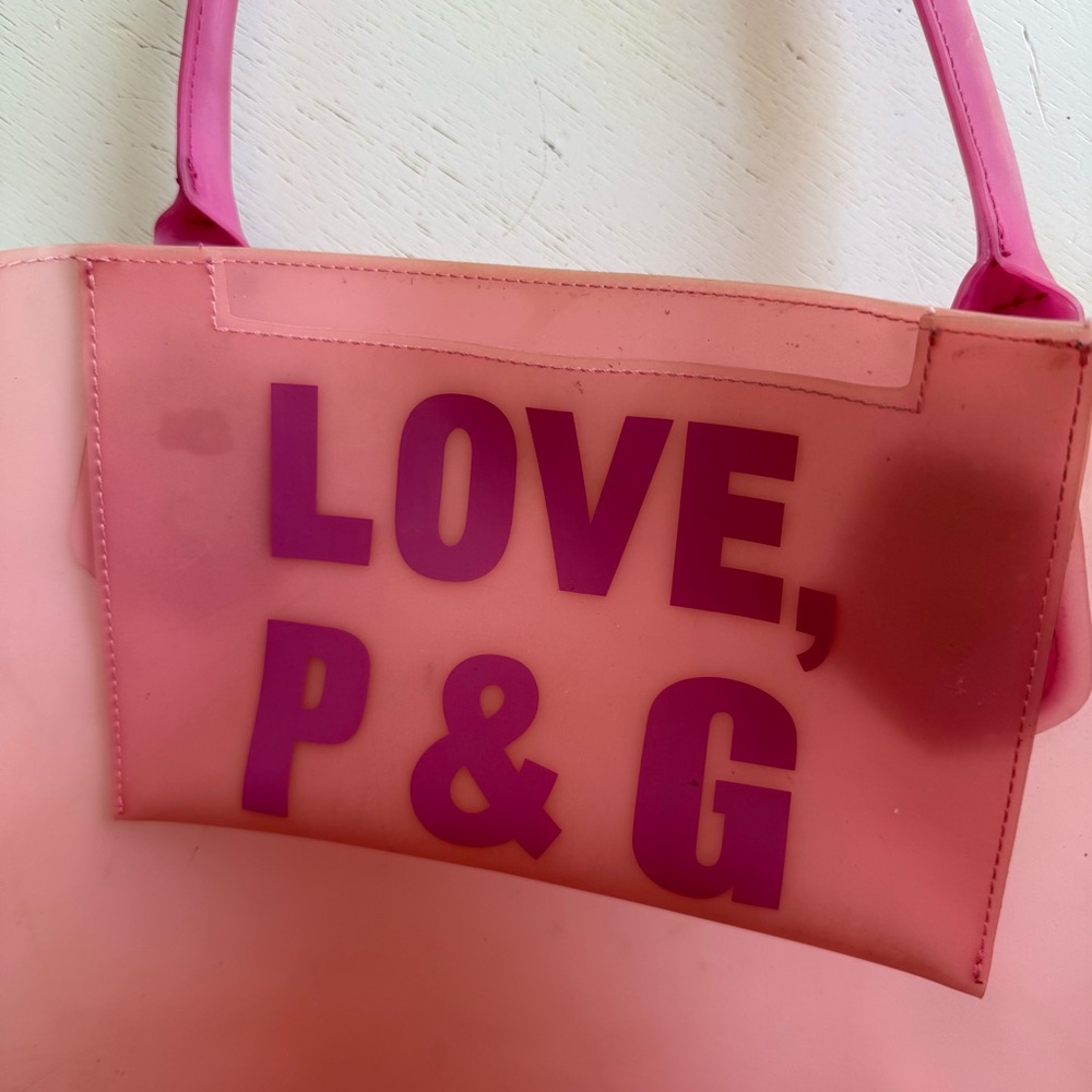 Juicy Couture Y2K Pink Jelly Tote- Crest Logo- Love P&G - Picture 4 of 9